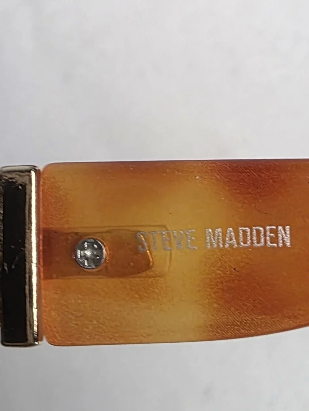 Steve Madden New Felicia Sunglasses W/ Case Gold Tone Tortoise